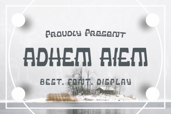 Adhem Aiem: A Bold Display Typeface for Editorial Impact