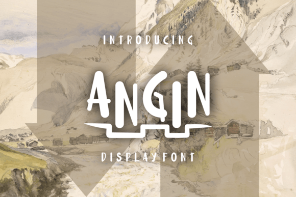 Angin Display Font for Handmade Labels & Printables