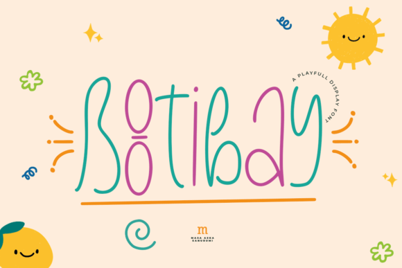 Bootibay: A Playful Display Font That Feels Like a Creative Spark
