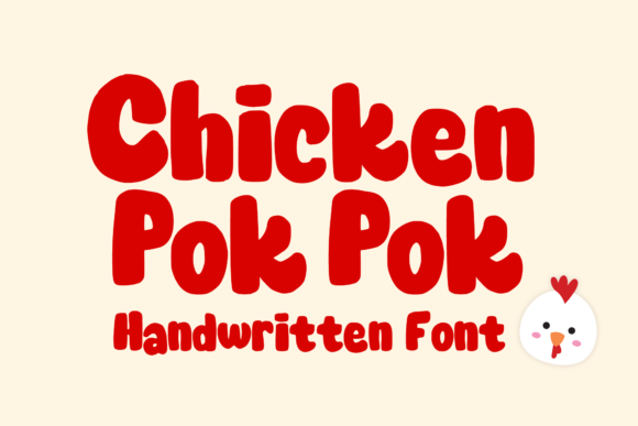 Chicken Pok Pok: A Playful Display Font for Digital Brands