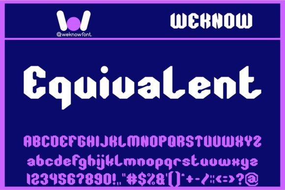 Equivalent: A Modern Display Font for Digital Branding