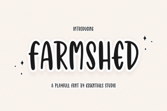 Farmshed: A Playful Display Font That Feels Like Handwritten Charm