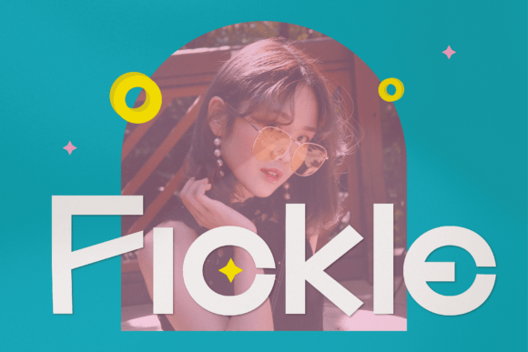 Fickle: A Playful Display Typeface for Handmade Creators