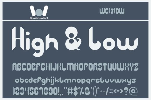 High and Low: A Display Font That Cuts Through the Feed