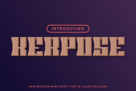 Kerpose: A Bold Display Font for Digital Brand Impact