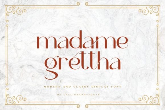 Madame Grettha: A Classy Serif Display Font for Digital Branding