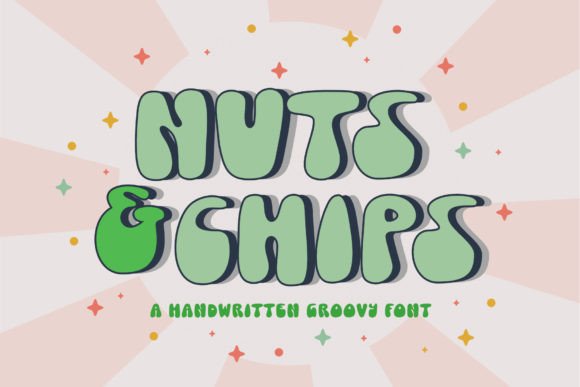 Nuts and Chips: A Retro-Playful Display Font That Feels Like a Warm Welcome