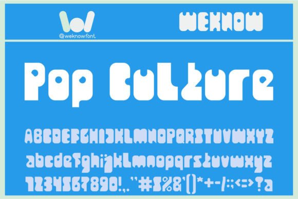 Pop Culture Font: A Bold Display Typeface for Digital Branding