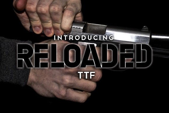 Reloaded: A Bold Stencil Typeface for Impactful Web Headers