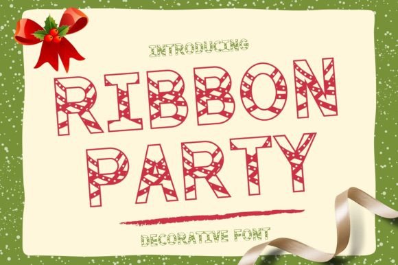Ribbon Party: A Playful Display Font for Authentic Branding