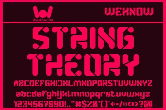 String Theory: A Techno-Sci-Fi Display Font That Cuts Through the Feed