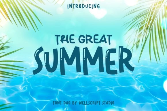 The Great Summer Duo: A Playful Display Typeface for Editorial Charm