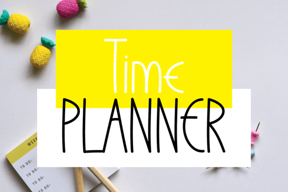 Time Planner: A Display Font That Keeps Time With Purpose