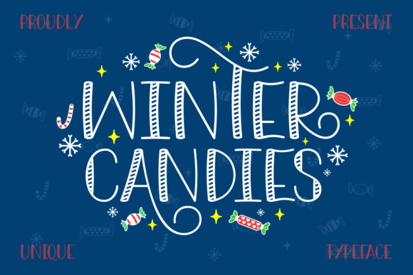 Winter Candies: A Festive Display Font That Elevates Your Brand